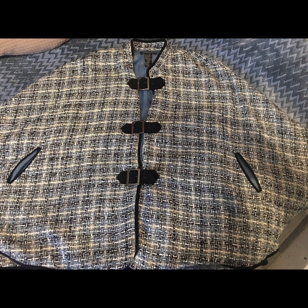 Vintage silk blend Poncho